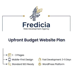 Upfront Budget Website Plan